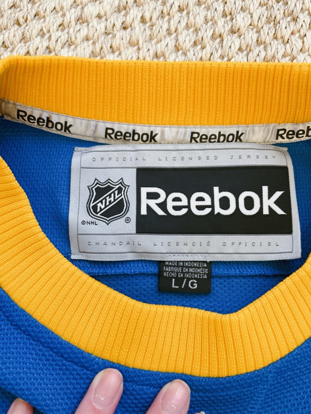 Men's St. Louis Blues Reebok Winter Classic Premier Blank Jersey - Picture 6 of 8